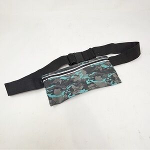 RBX Active Camouflage Waist Belt Bag Fanny Pack Lightweight Cord Hole 9” X 4”